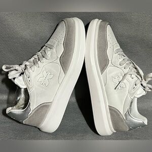 John Richmond 22308 CP Low Platform ~Size:39EU/8US~white/black leather Sneakers